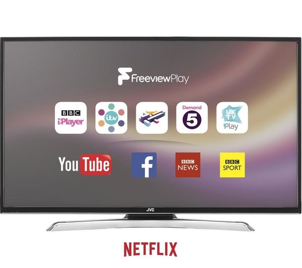 JVC LT-43C770 43” Full HD 1080p Smart TV with Wifi & Freeview HD – Yellow Electronics