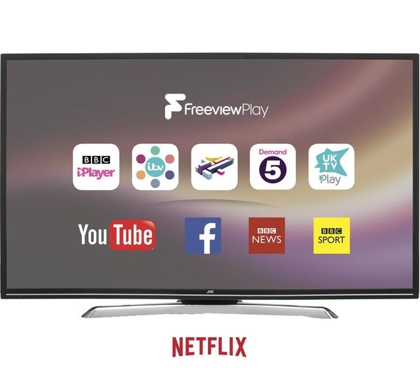 JVC LT-48C780 48” Full HD 1080p Smart TV with Wifi & Freeview HD – Yellow Electronics