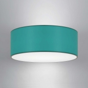 Fabric Ceiling Shade With Frosted Diffuser Teal – Pendant Light – CGC Lighting
