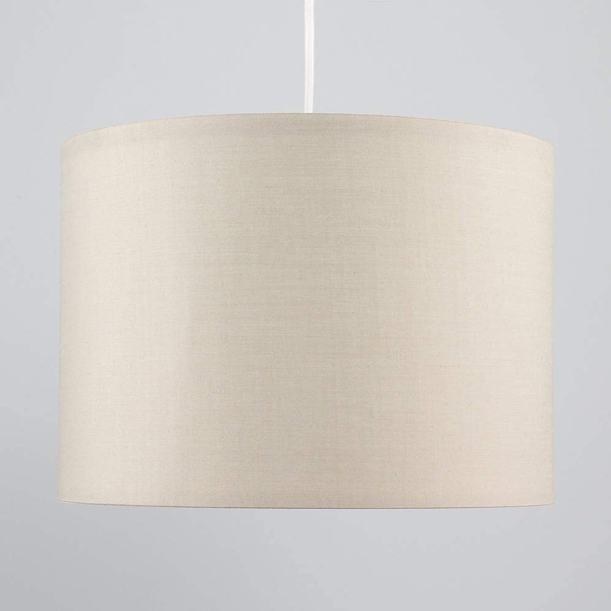 Luxury Pendant Shades – Choice Of Velvet Or Cotton Cream Cotton & Silver – Lamp Shade – CGC Retail Outlet