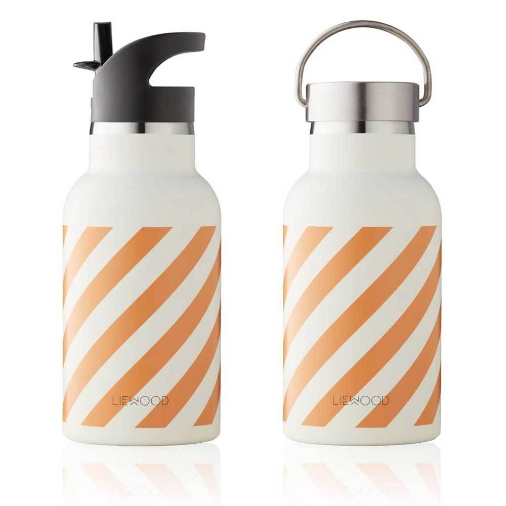 Anker / Water Bottle – 5 Colours – Mustard Stripe – Liewood – Folk Interiors