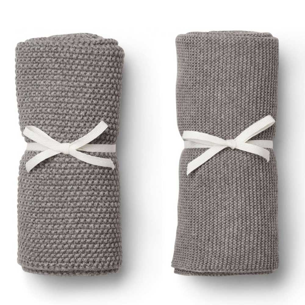 Tenna Knitted Towel – 3 Colours – Grey – Liewood – Folk Interiors