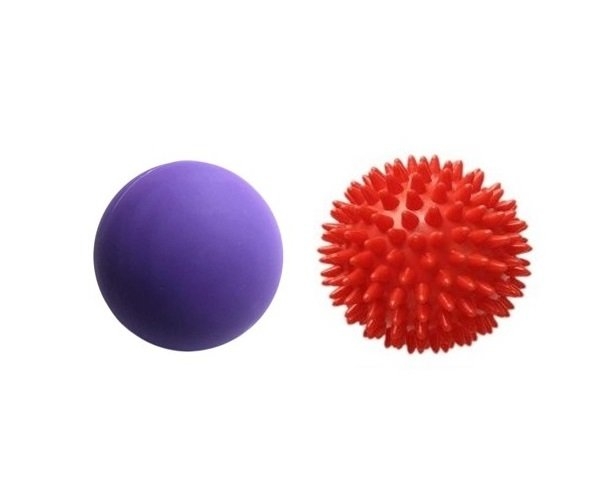 Massage Balls Set, 1 Spiky & 1 Lacrosse Ball – Custom Gym Equipment