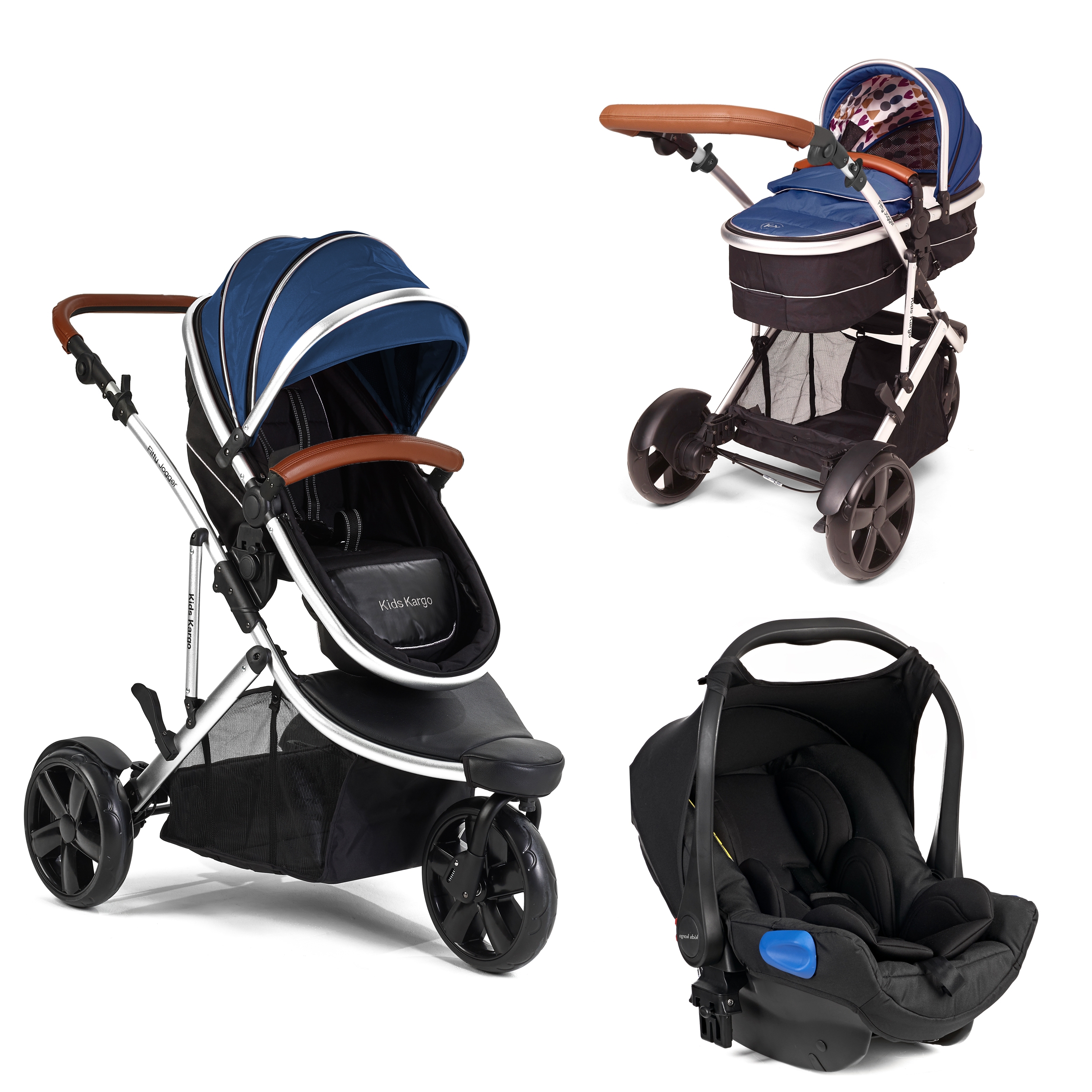 Buy Now Pay Later Kids Kargo Fitty Jogger Junior (Car Seat Bundle) Travel system Double Tandem Single Pushchair Pram