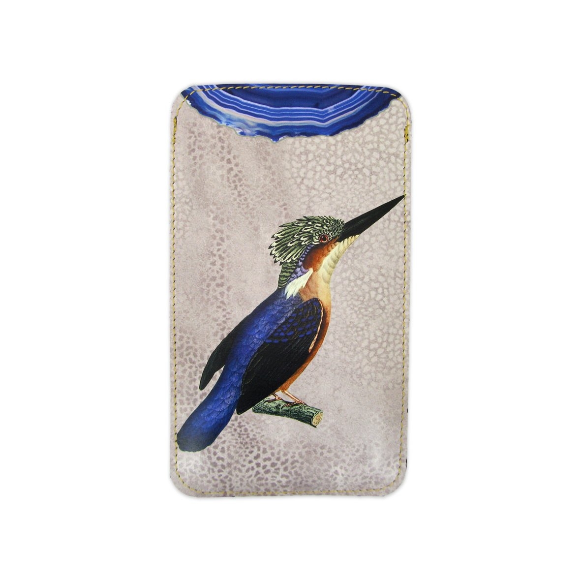 Leather Phone Case Sleeve – Kingfisher – iPhone 11 Pro Max / No personalisation / Blue