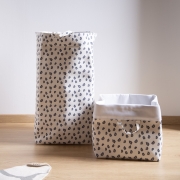 Leopard Print Canvas Storage Basket – Childhome