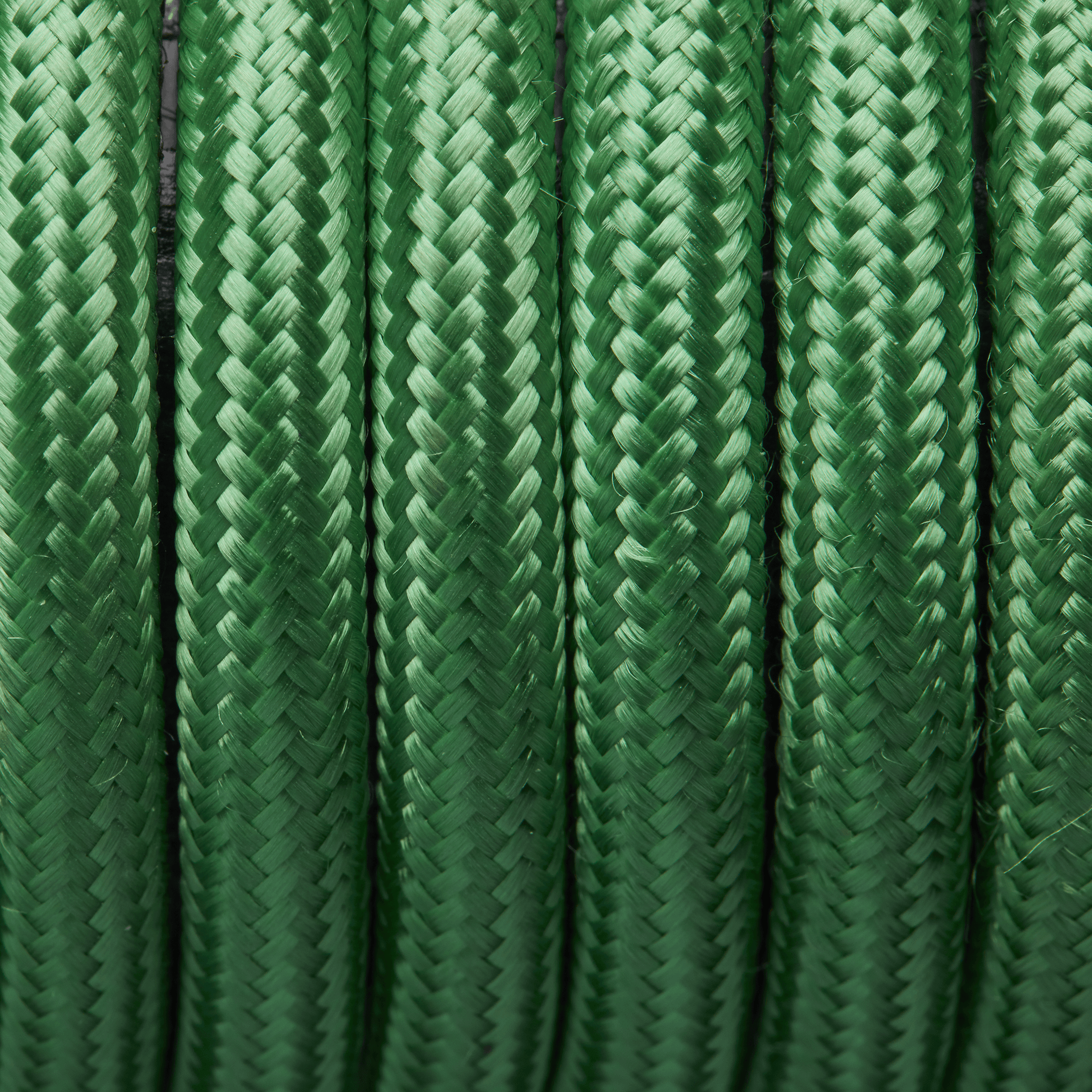 Industville – Round Fabric Flex – Braided Cloth Cable Lighting Wire – Fabric Flex Cable – Green Colour – Braided Woven Cloth Material – 100 CM