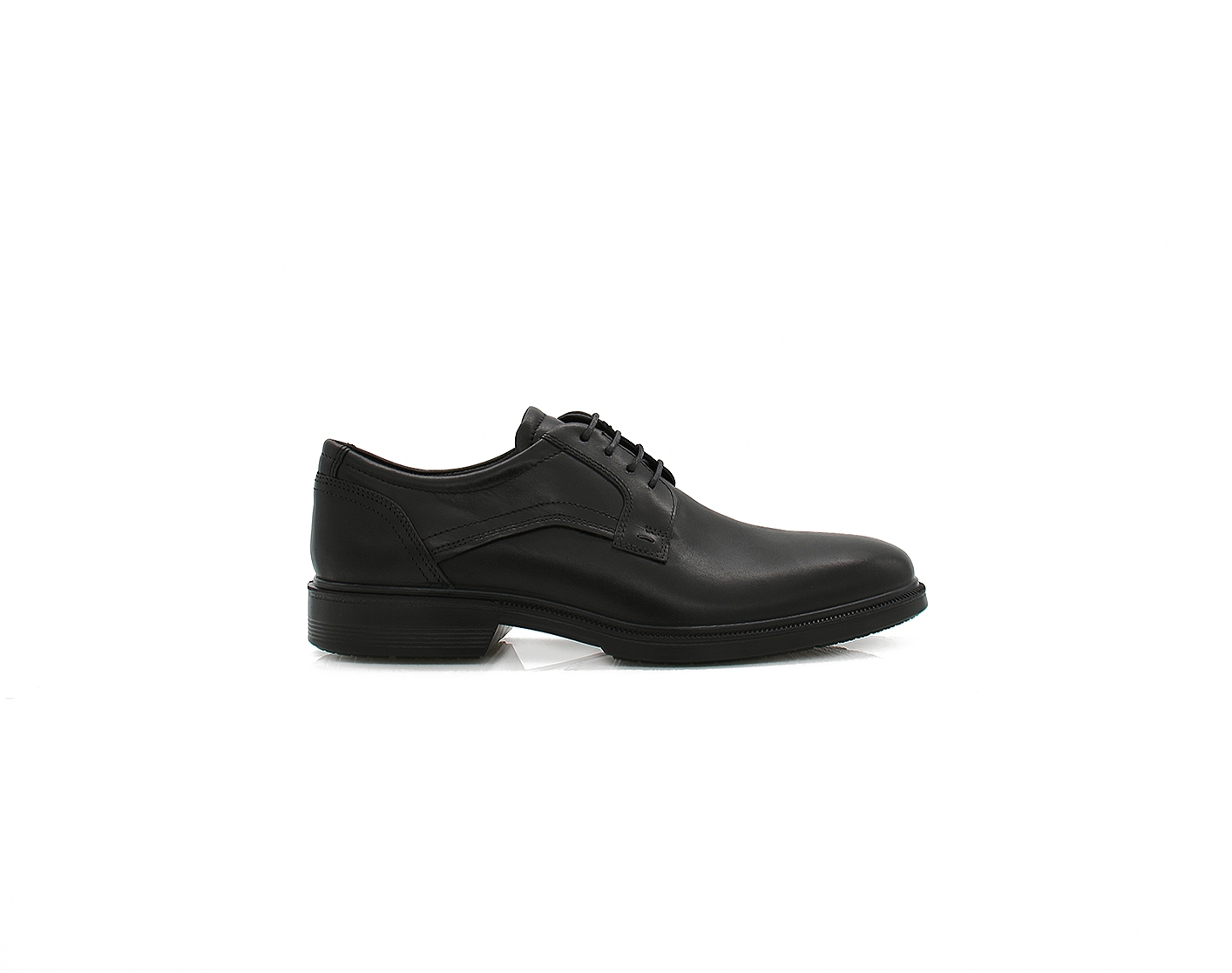 Mens Ecco Lisbon – Black Formal Shoes – Lace-Up – Strong Heel Support – Fits Narrow Foot – Fastening Opens Fully – Size 43 – Leather