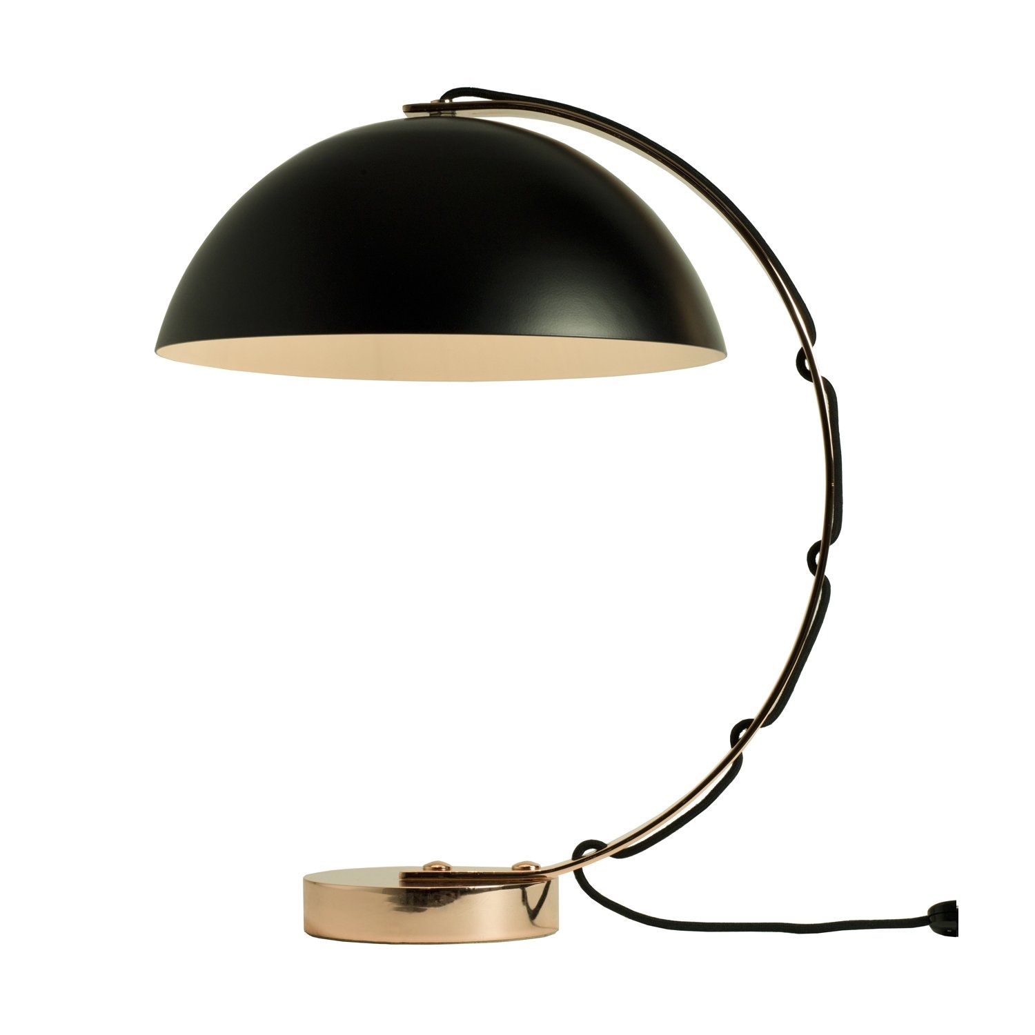 Original Btc – London Table Light – Black – Copper Arm 370 X 450 X 310 mm