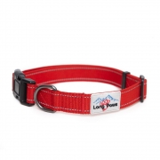 Long Paws Urban Trek Reflective Collar S – Red – Unisex