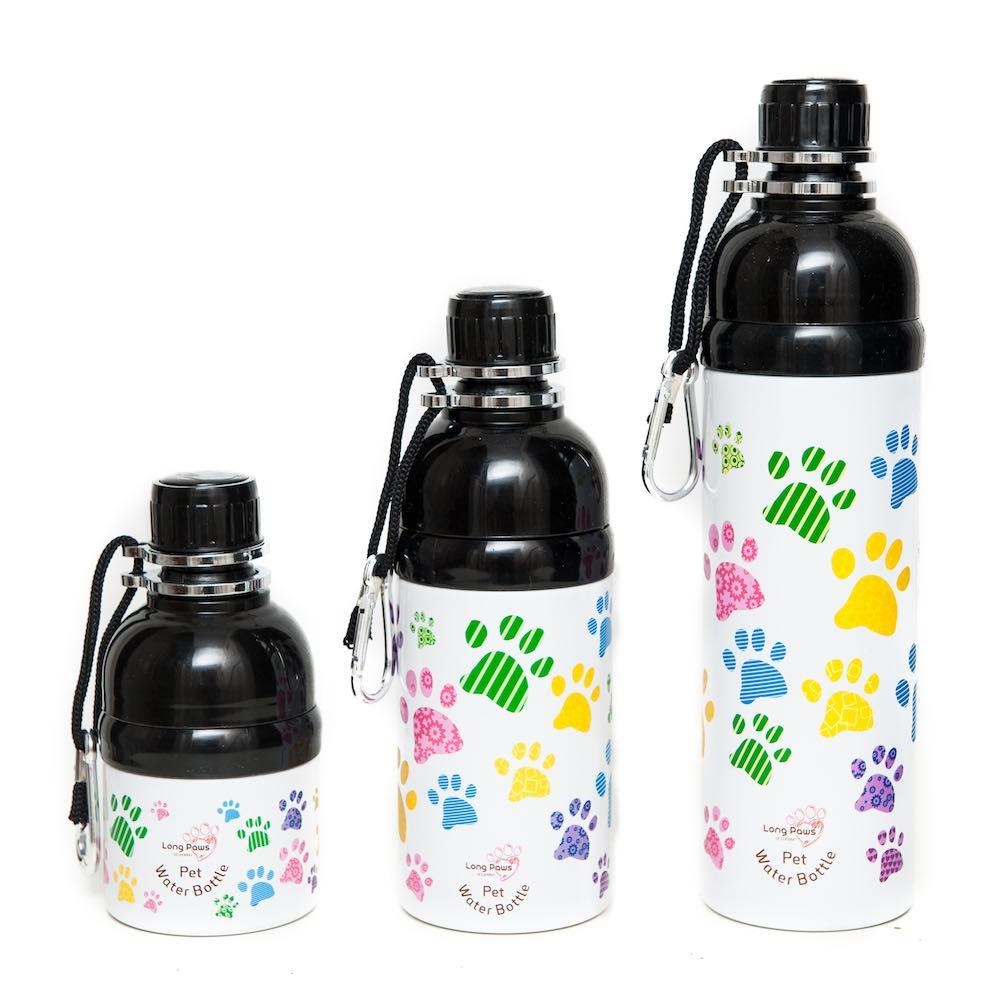 Long Paws – Stainless Steel – Lick ‘n Flow – Dog Water Bottle – Dog Flask – Dog Bottle 250ml – Paws – Unisex