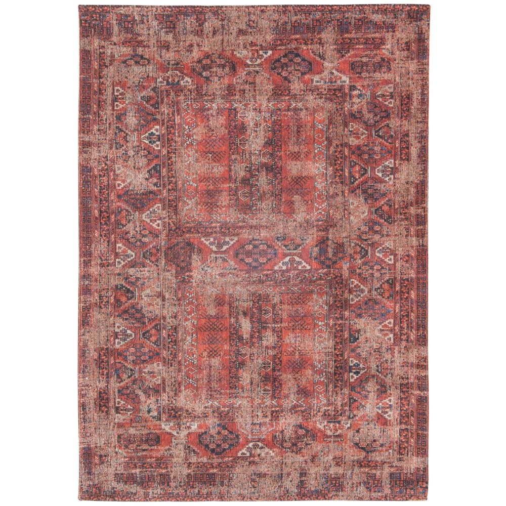 Louis De Poortere – Antique Hadschlu Rug – 8719 Red Brick – 290 x 390 – Beige / Pink – 100% Cotton – 140cm