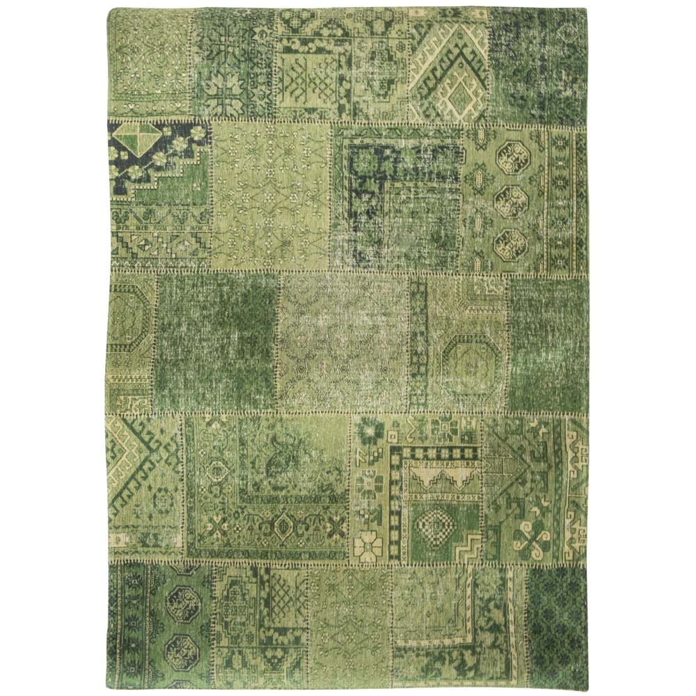 Louis De Poortere – Farrago Rug – 8688 Hanging Gardens – 170 x 240 – Green – 100% Cotton – 140cm