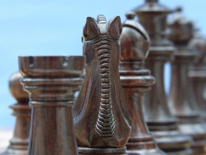 The Meghdoot Chess Set in Rosewood