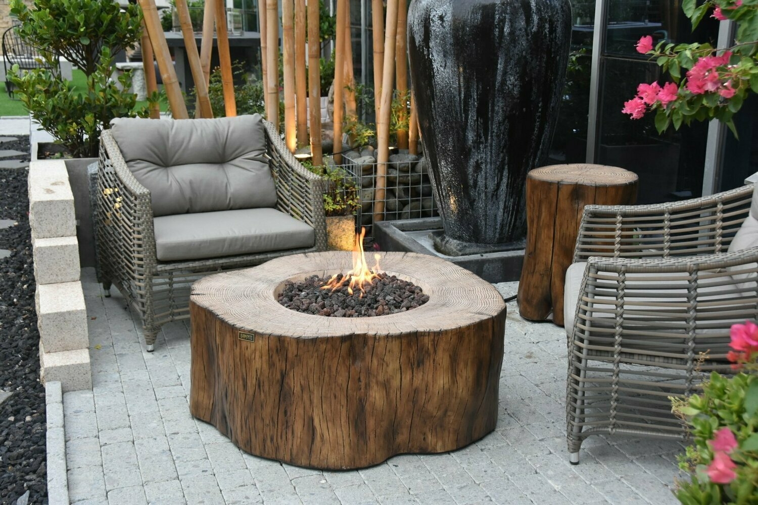 Elementi Manchester Fire Table – Mains Gas – Outdoor Fire Pit – Forno Boutique