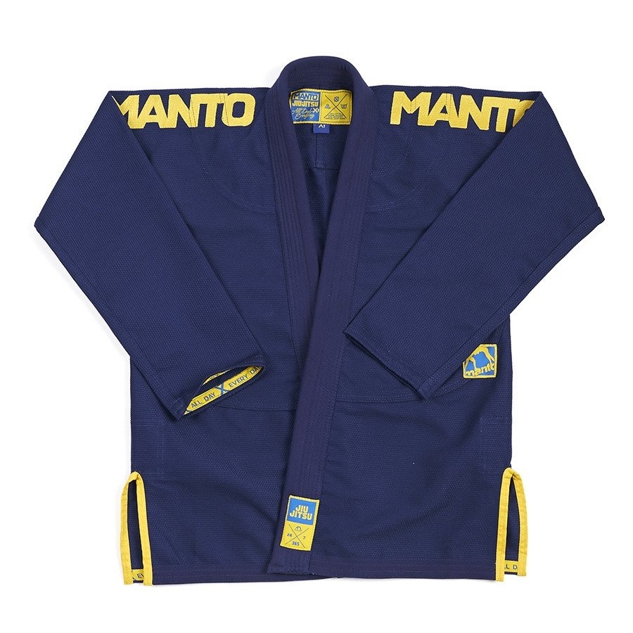 Manto X3 BJJ Gi Navy Gold  – Size: L – Adult – Unisex