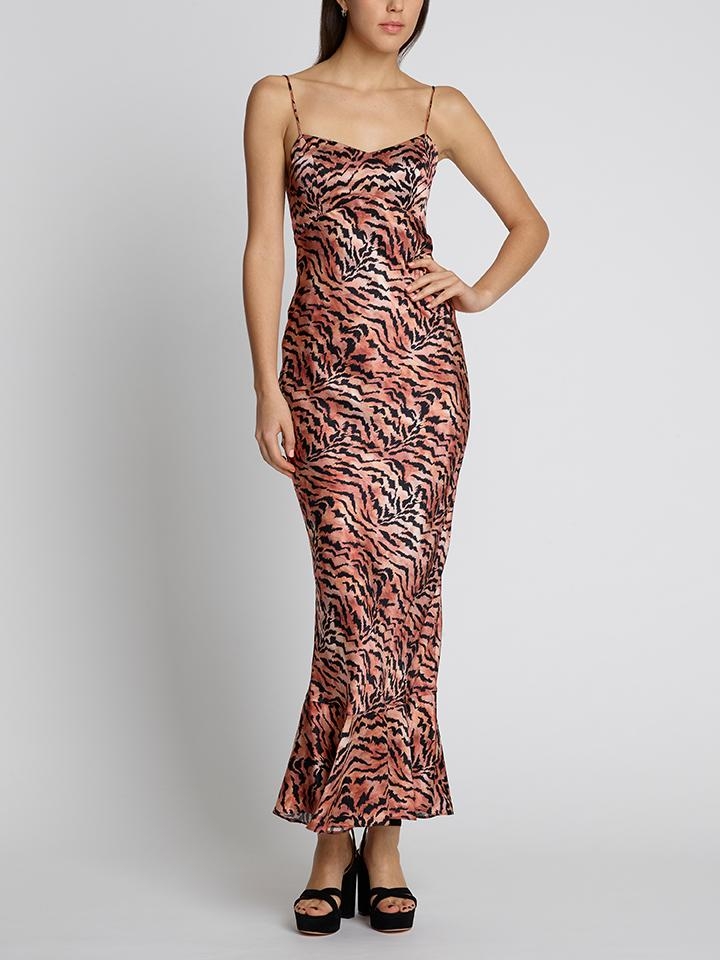 Saloni London – Mimi B Dress – Tiger – UK 16 – Silk