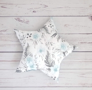 Decorative Cushion – Star Mint Roses Collection – evCushy