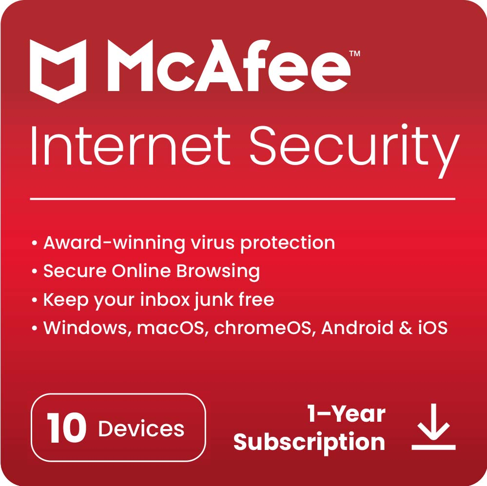 McAfee Internet Security 2022 Antivirus – 10 Devices | Best Antivirus – Simply Antivirus