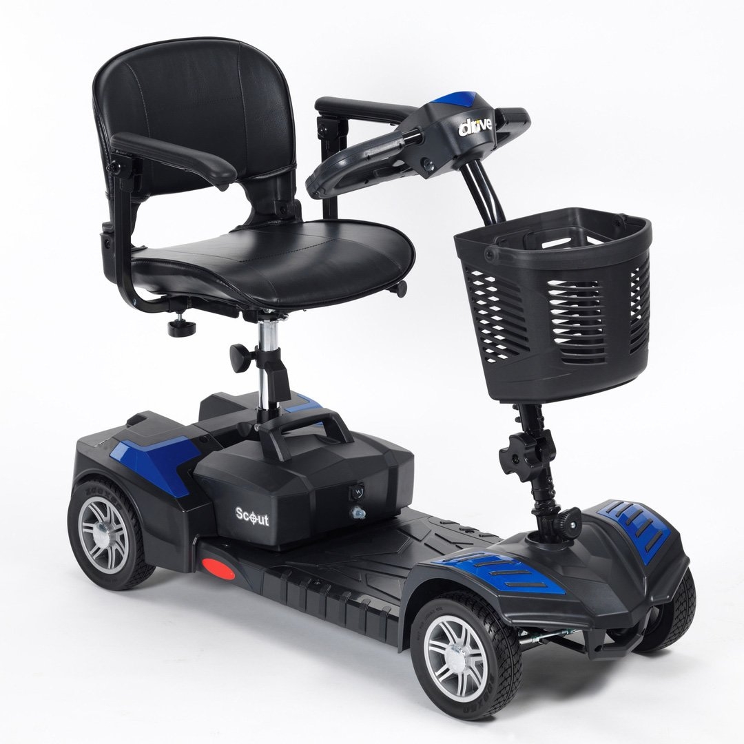 Scout Venture Lightweight Folding Mini Mobility Scooter – Blue