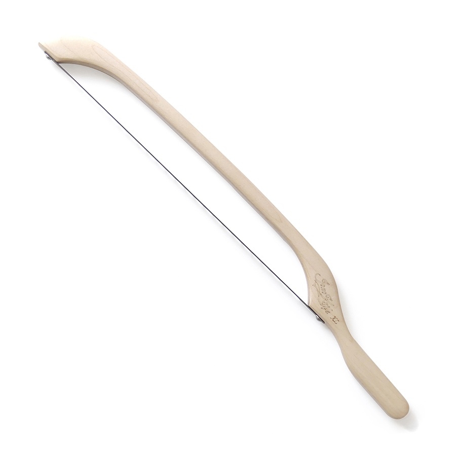 XL Maple Fiddle Bow Bread Knife Bread Saw – Right Handed – JonoKnife