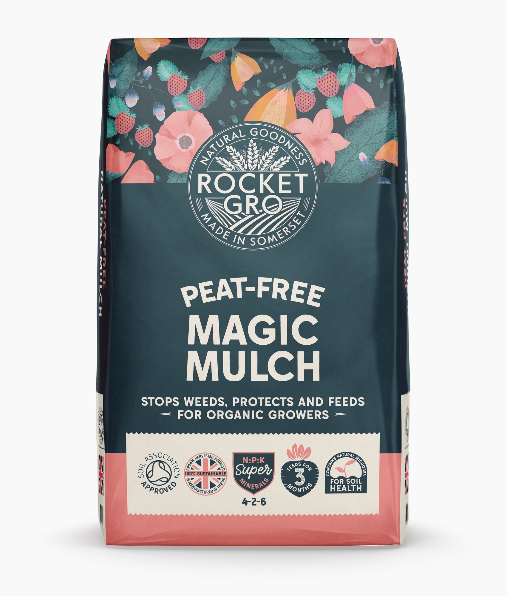 Peat-Free Natural Mulch 50L – 80 Bags Pallet – RocketGro