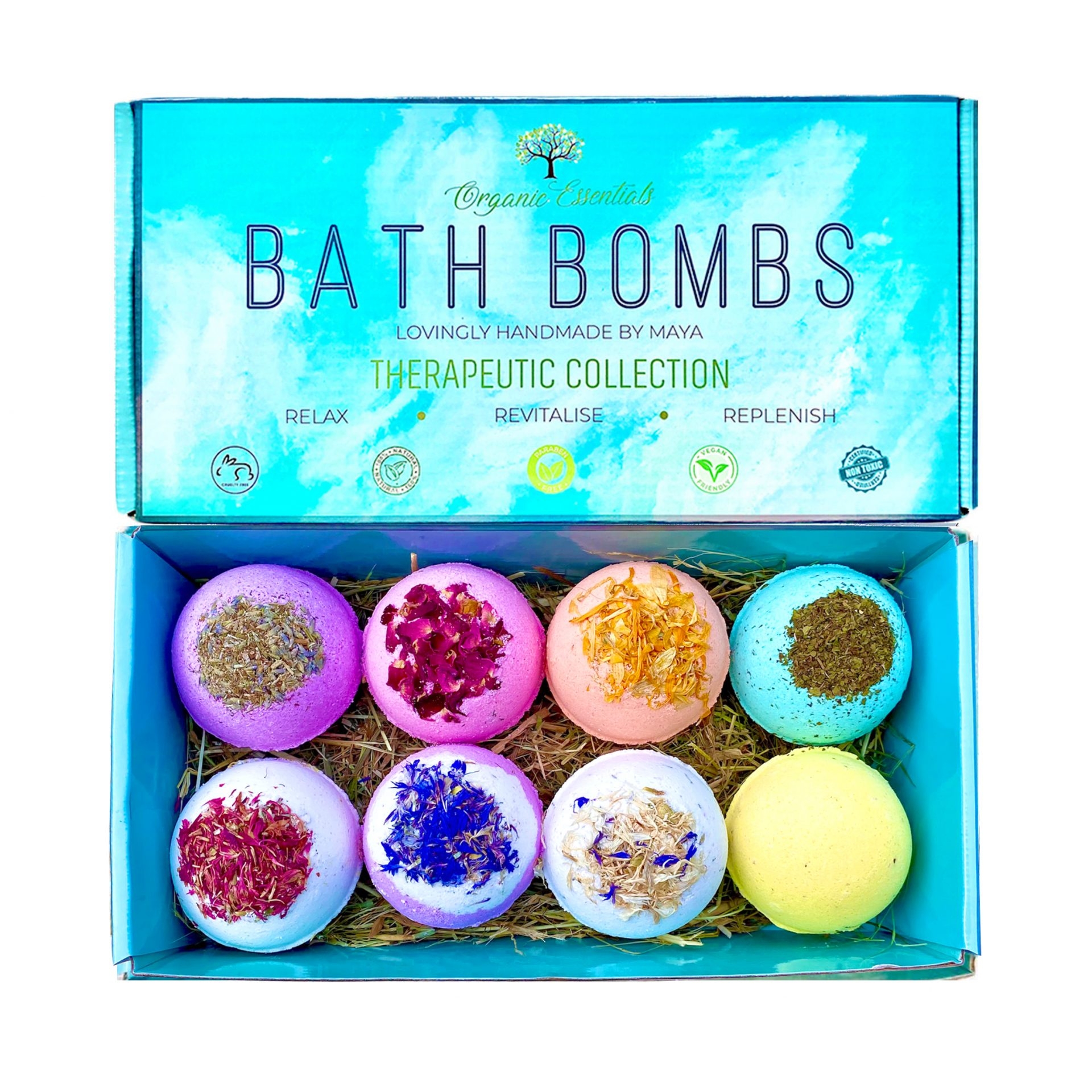 Luxury Therapeutic Natural Bath Bomb Gift Set – Develop-free – Ethikel