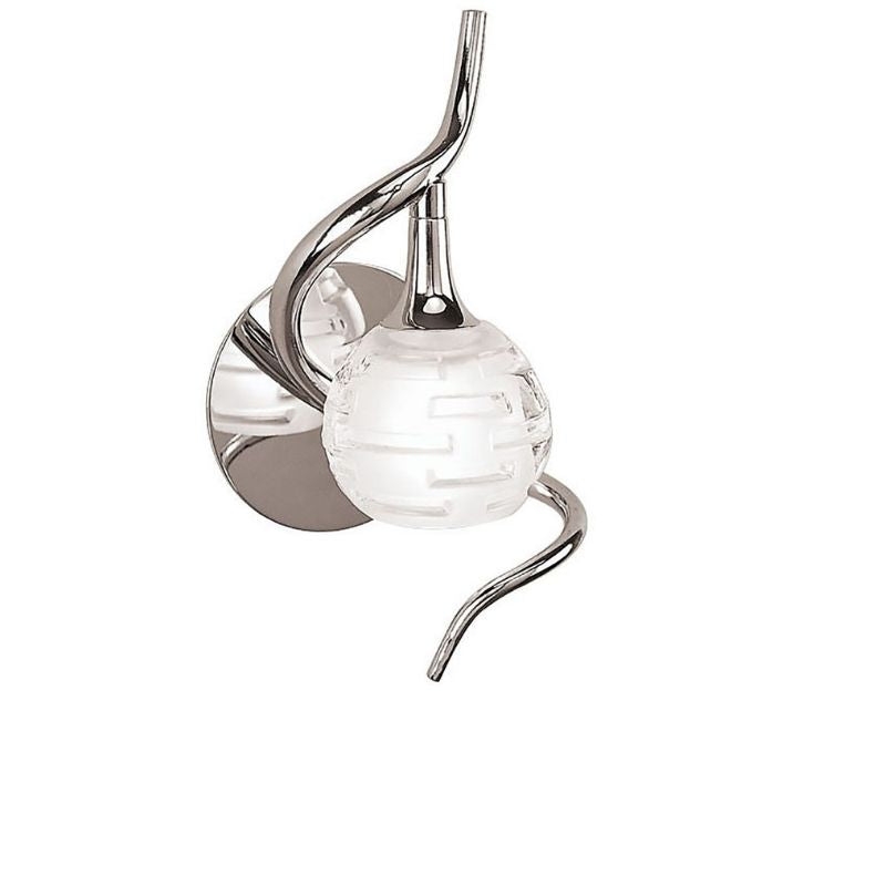 Mantra Dali Single Light Wall Lamp In Polished Chrome Finish M0098/S – Dali Wall Light – Mantra – Daz Lighting