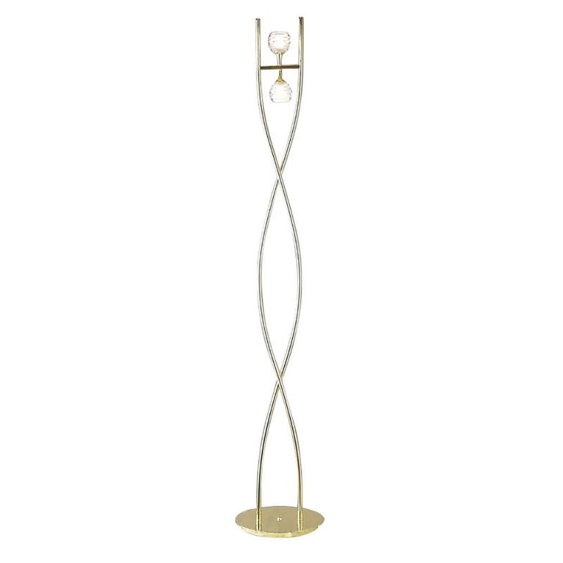Mantra Dali 2 Light Floor Lamp In Polished Brass Finish M0101PB – Dali Floor Lamp – Mantra – Daz Lighting
