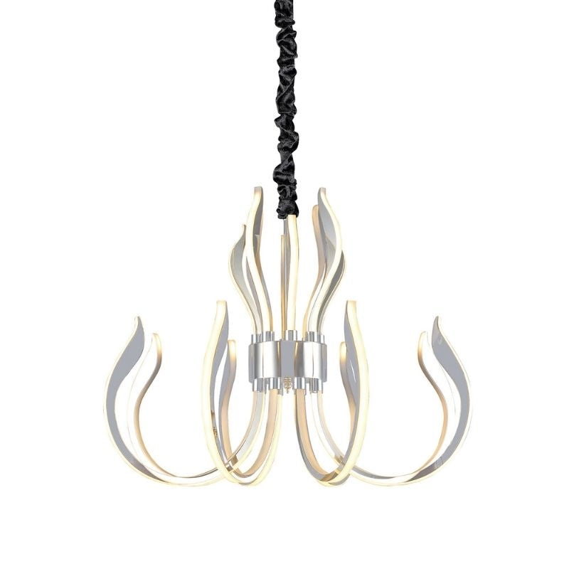 Mantra Versailles Ceiling LED Light Finished In Polished Chrome And White Acrylic M5561 – Mantra – Daz Lighting