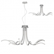 Mantra Corinto 10 Lights LED Dimmable Ceiling Fitting In Silver And Polished Chrome M6106 – Corinto ceiling – Mantra – Daz Lighting