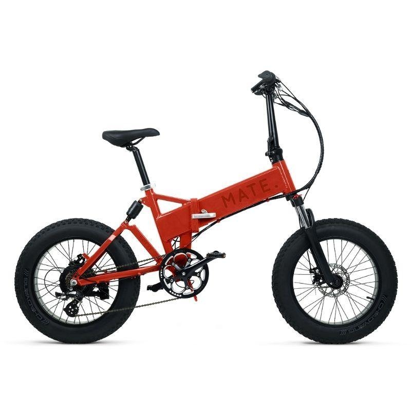 Mate X 250w Fat Tyre Folding Electric Bike – Burnt Orange – Aluminium – Generation Electric
