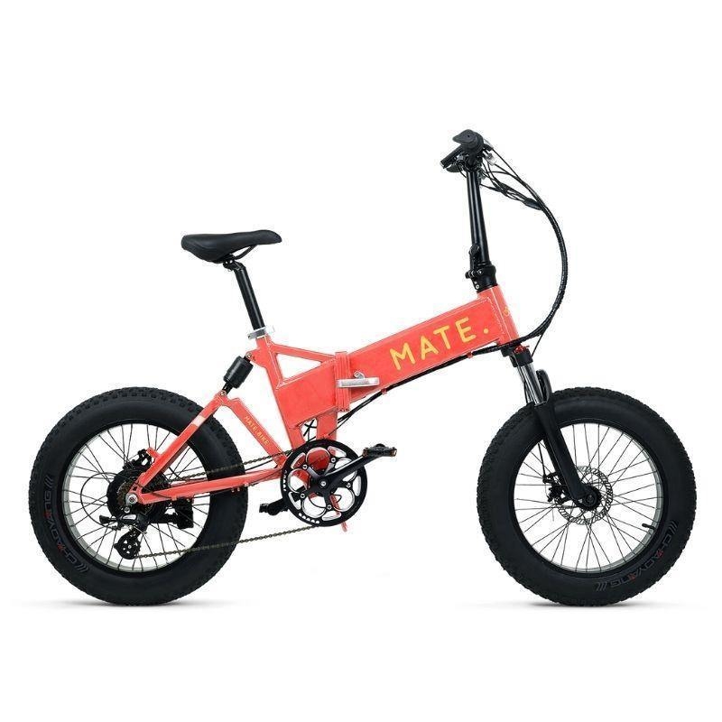 Mate X 750w Fat Tyre Folding Electric Bike – Caribbean Coral – Aluminium – Generation Electric