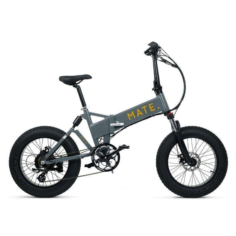 Mate X 750w Fat Tyre Folding Electric Bike – Jet Grey – Aluminium – Generation Electric