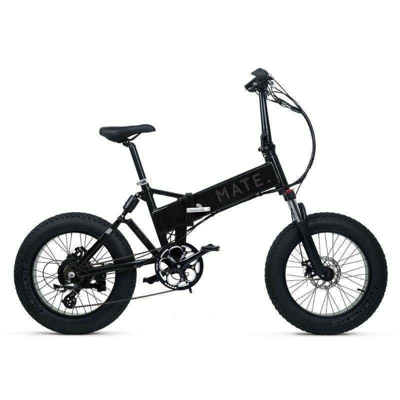 Mate X 250w Fat Tyre Folding Electric Bike – Subdued Black – Aluminium – Generation Electric