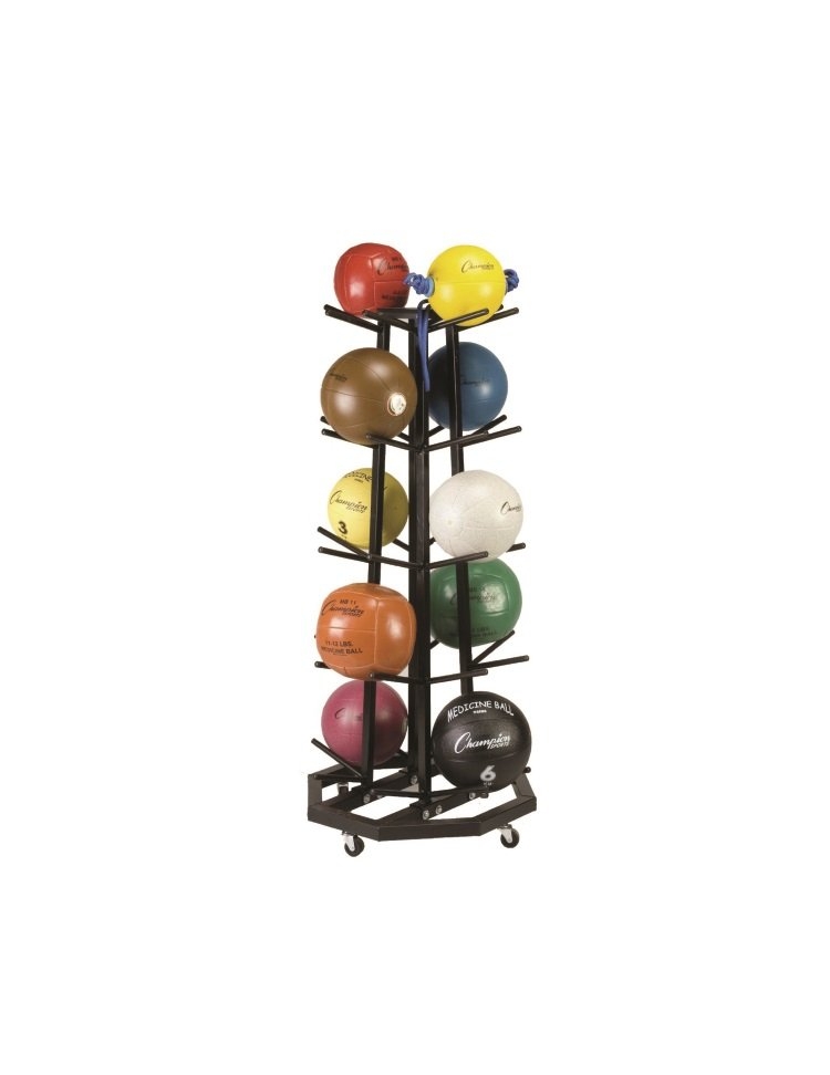 14 C.G.E. Medicine Balls Set + Rack – Medicine & Slam Balls – Custom Gym Equipment
