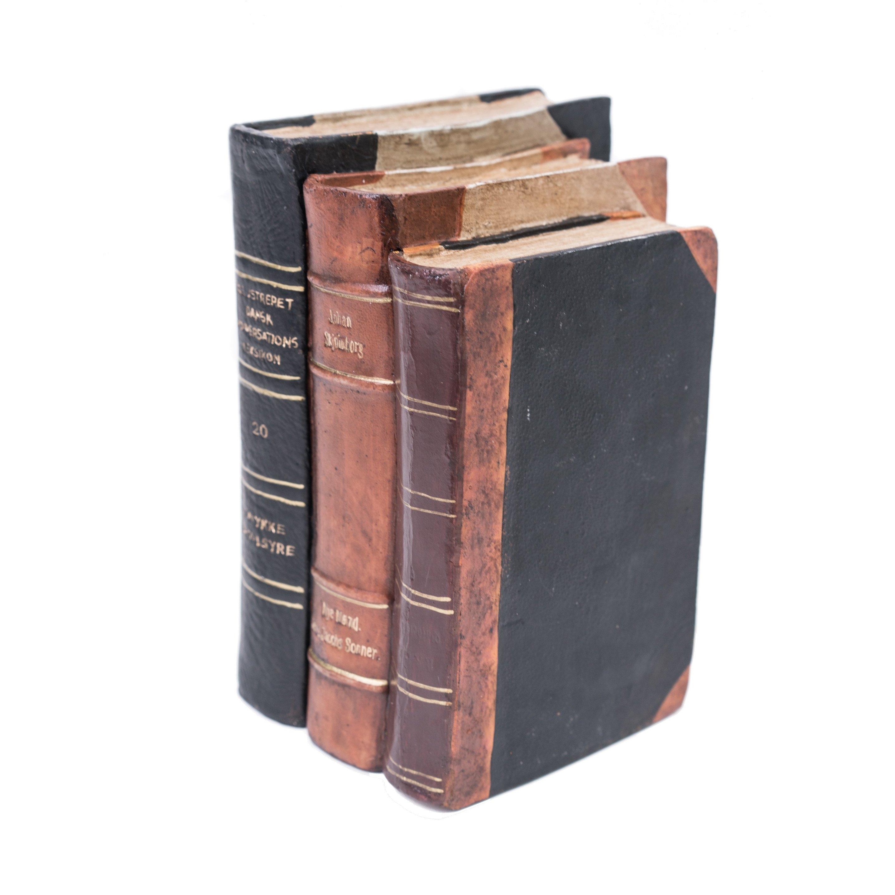 Sculpture Medium Size Antique Book Block
