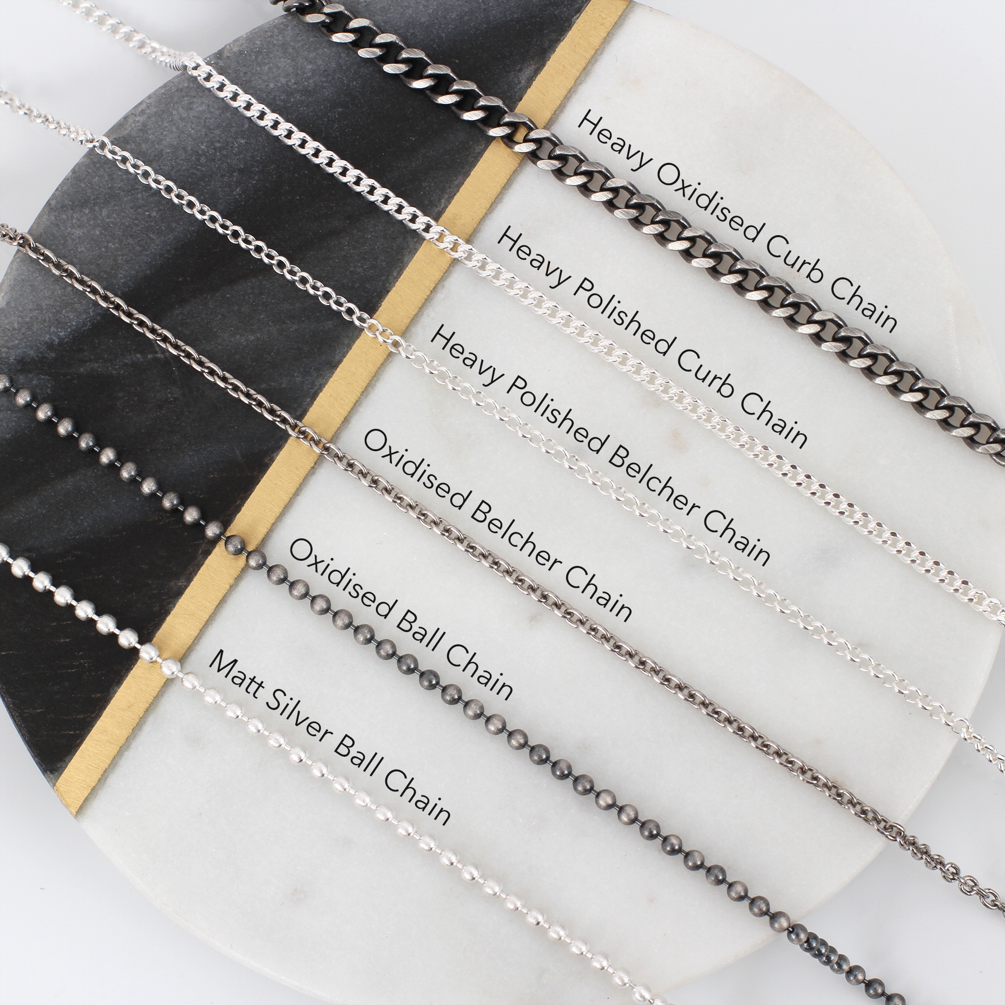 Men’s Sterling Silver Chains – Hurley Burley