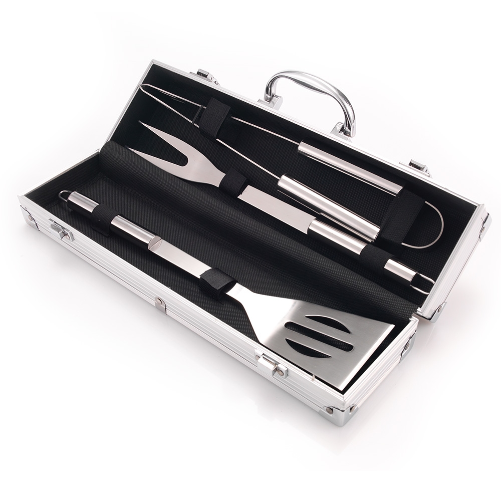BBQ Barbecue Tool Set With Personalised Carry Case