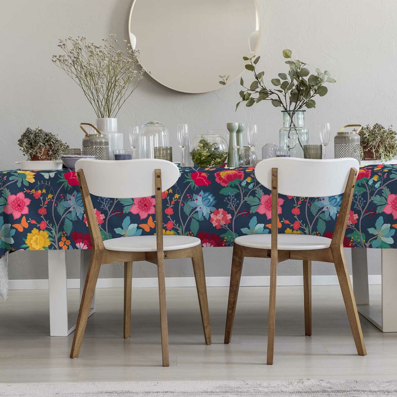 Celina Digby Luxury Water / Stain Resistant Indoor Tablecloth – Midsummer Night Square (140 x 140cm)