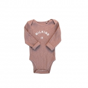 ‘Milking It’ Organic Clay Rib Bodysuit, 0 – 3 MONTHS – Pippeta
