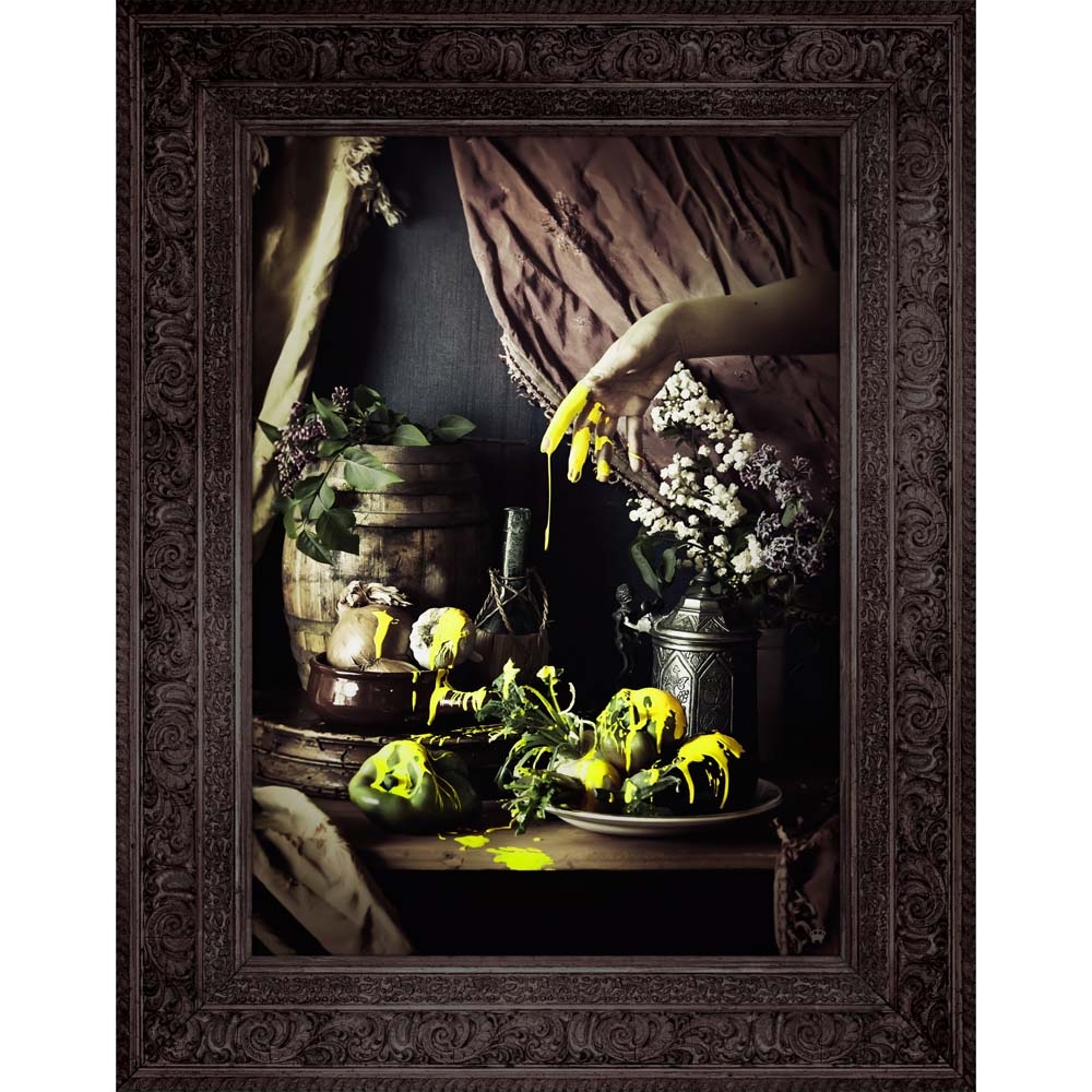 Mineheart – Strange Fruit Canvas – Black / Yellow – Canvas / Wood – 81.3cm x 66cm x 4cm