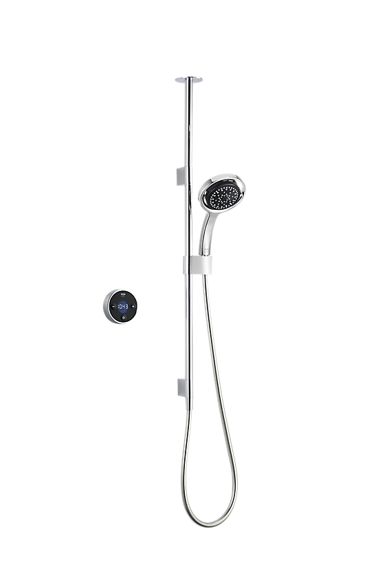 Mira Platinum Ceiling Fed – Pumped for Gravity Digital Shower