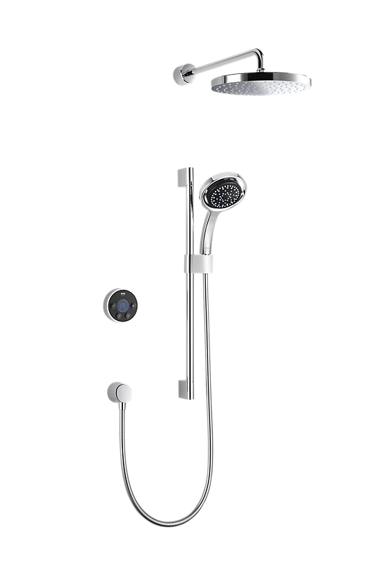 Mira Platinum Dual Rear Fed – Pumped for Gravity Digital Shower