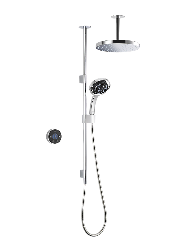 Mira Platinum Dual Ceiling Fed – High Pressure / Combi Boiler Digital Shower