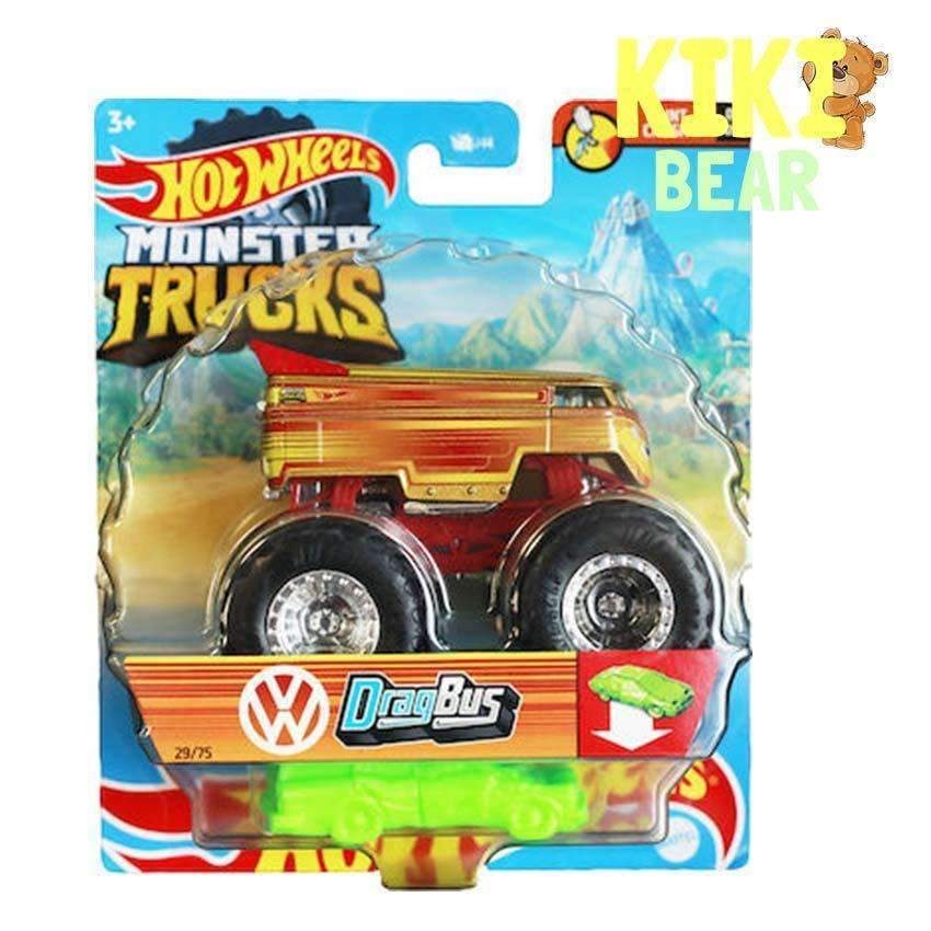 Hot Wheels Monster Trucks 1:64 – Various Vehicles Available – Kiki Bear