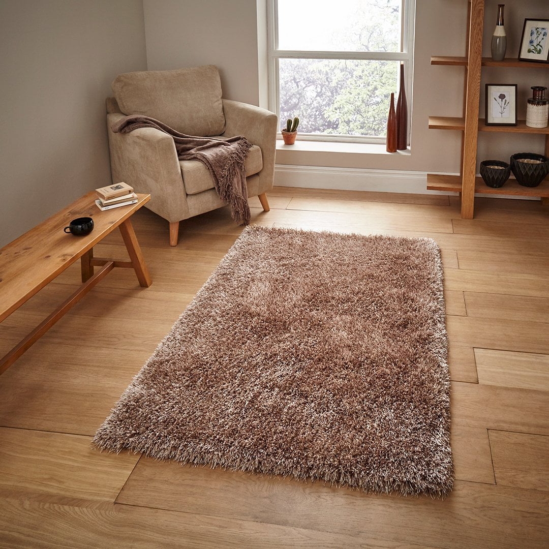 Think Rugs – Monte Carlo Beige 120 x 170cm / Beige – The Rug Quarter