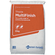 British Gypsum Thistle Multi Finish Plaster – 25kg – Powdered Products – British Gypson – Insulation Supplies Direct