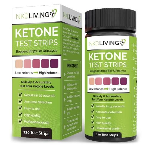 Ketone Test strips | NKD Living | 120 Test Strips