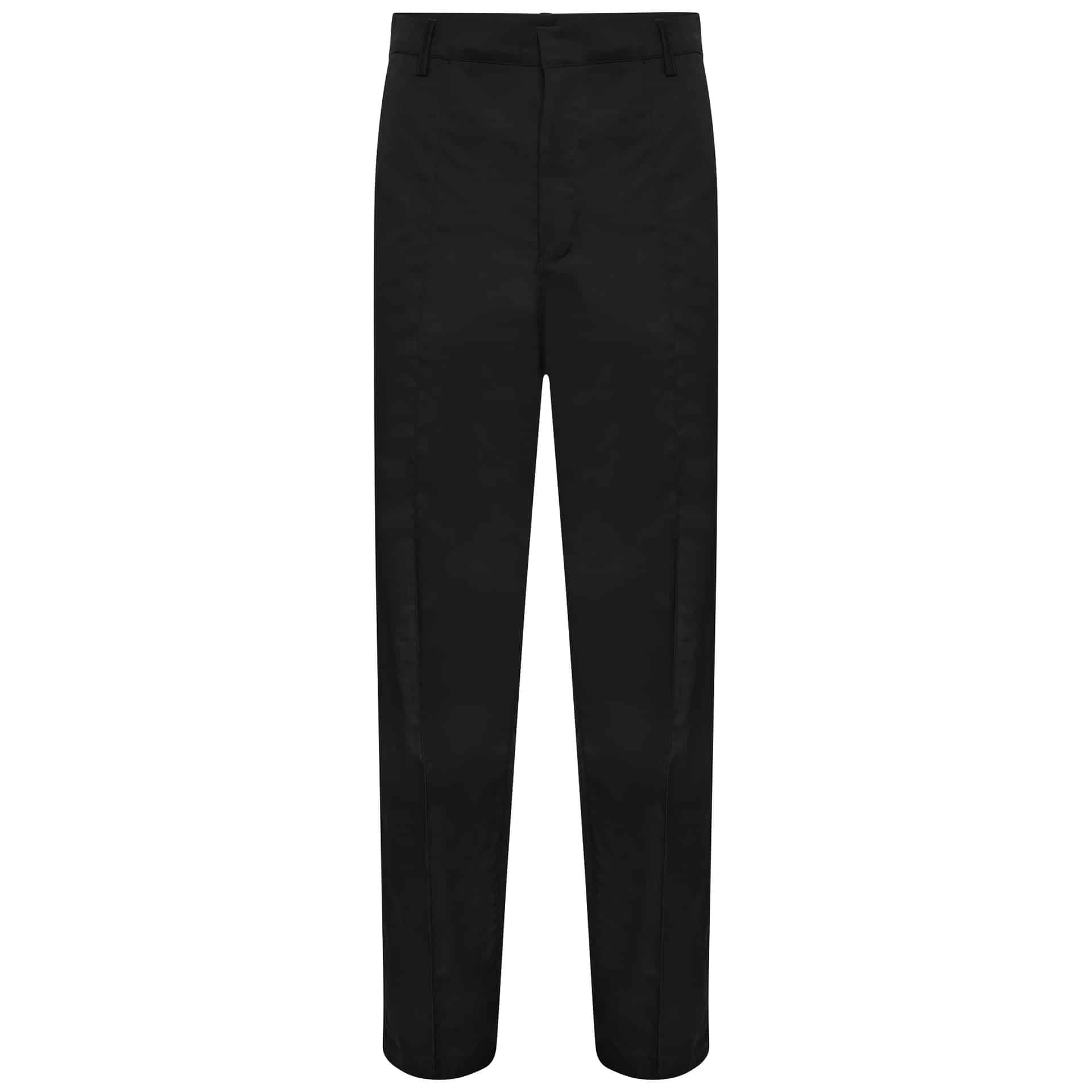 Behrens Mens Pleated Trousers – Black – 52 Reg – Uniforms Online
